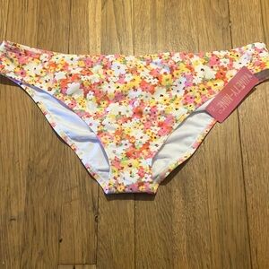 NWT Ninety-Nine Floral Cheeky Hipster Swim Bottom Size XXL (19)